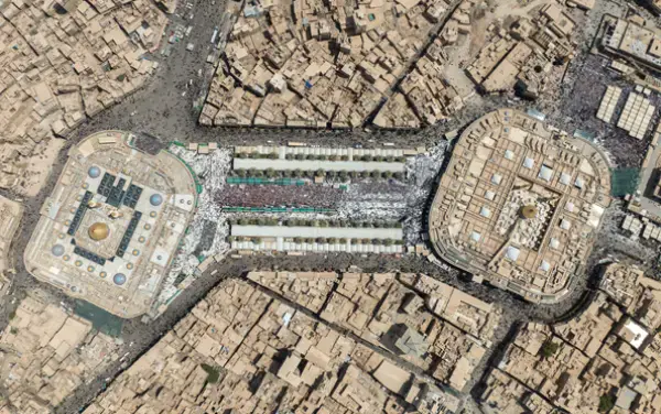 نقشه هوایی حرم