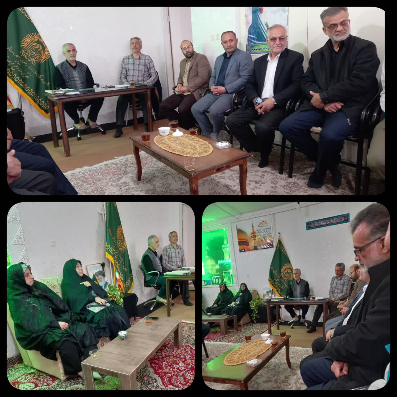  دیدار صمیمی ریاست و مسئولان ستاد عتبات عالیات با ریاست و خادمیاران کانون خدمت رضوی مراغه