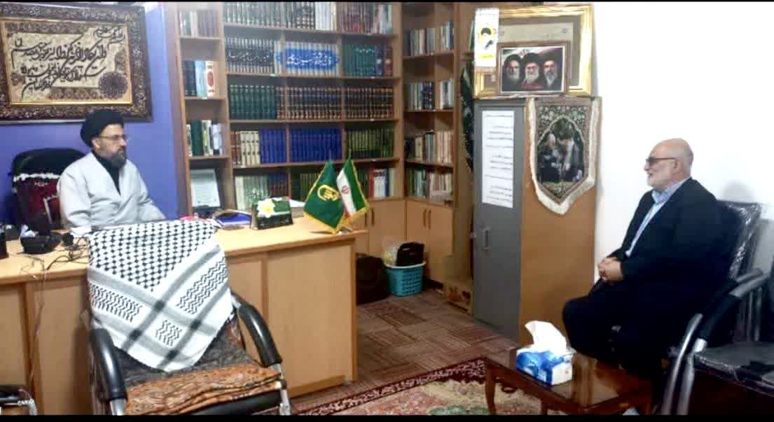دیدار رئیس ستاد توسعه و عتبات عالیات شهرستان سراب با امام جمعه شهرستان 