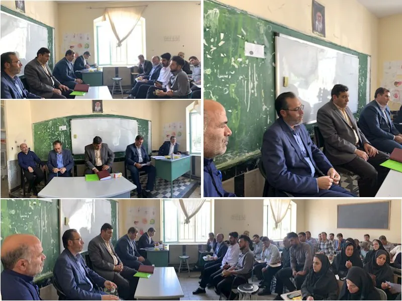 جلسه ستاد توسعه وبازسازی عتبات شهرستان لیلان با مدیران مدارس شهرستان 